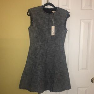 New Rebecca Taylor Slub Suit Dress